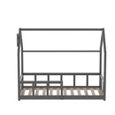 Kidkid Pine Wood House-Shaped Bed Frame