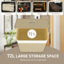 HOMCOM Laundry Hamper With Removable Washable Liner Bag