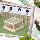 Outsunny Outdoor Raised Garden Bed with Cold Frame Greenhouse and Openable Top