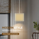 HOMCOM Linen Pendant Light, E27 Lampshade For Living Room, Bedroom