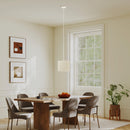 HOMCOM Linen Pendant Light, E27 Lampshade For Living Room, Bedroom