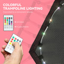 SPORTNOW 45" Fitness Trampoline with Adjustable Handle LED Lights