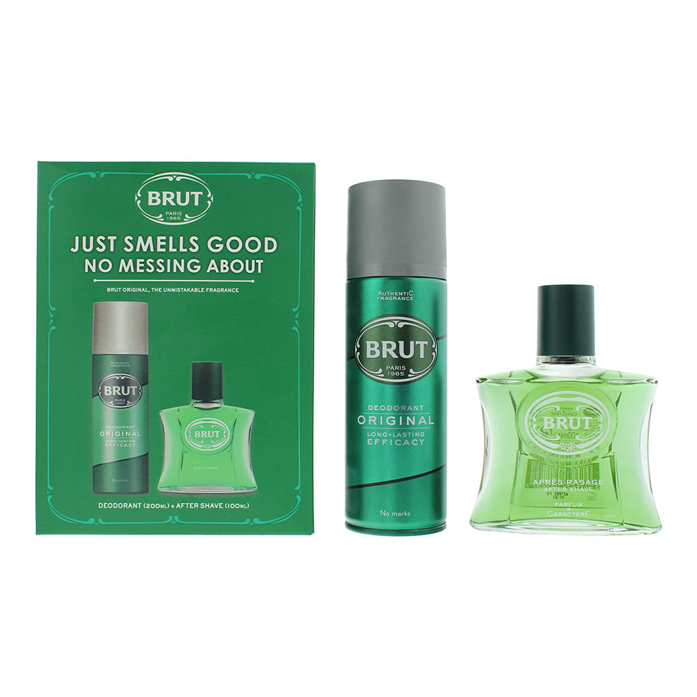 Brut Original 2 Piece Gift Set Aftershave 100ml Deodorant Spray 200 brut-original-2-piece-gift-set-aftershave-100ml-deodorant-spray-200
