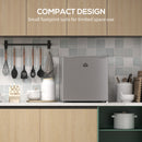 HOMCOM 35L Tabletop Freezer With Adjustable Temperature Wire Shelf