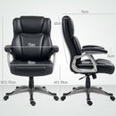 HOMCOM Tilting Executive Office Chair, PU Leather Desk Chair