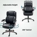 HOMCOM Tilting Executive Office Chair, PU Leather Desk Chair