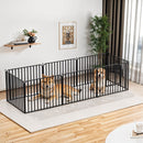 KidKid 8 Panels Metal Pet Playpen with a Door