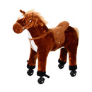 HOMCOM  Children's Walking Horse - Brown