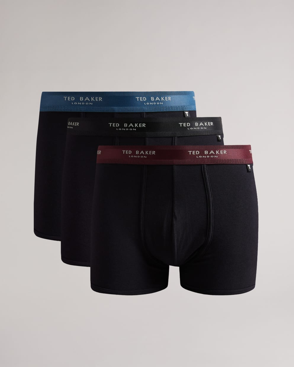 Ted Baker Confezione da 3 Boxer in Cotone Corti, Nero, S Uomo