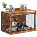 PawHut Dog Crate Furniture with Flip-up Top, 2 Doors