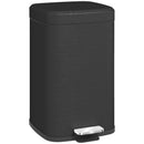 HOMCOM 20L Kitchen Pedal Bin, Metal Rubbish Bin With Soft-close Lid