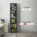 HOMCOM 260 CD Storage Unit 120 DVD Storage Tower with 9 Compartments