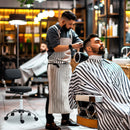 HOMCOM Rolling Stool With Backrest, Wheels, Faux Leather Salon Chair