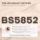 HOMCOM Linen Fabric Electric Recliner Chair with Remote Control