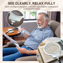 HOMCOM Linen Fabric Electric Recliner Chair with Remote Control