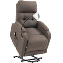 HOMCOM Linen Fabric Electric Recliner Chair with Remote Control