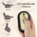 HOMCOM Linen Fabric Electric Recliner Chair with Remote Control