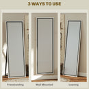 HOMCOM Full Length Mirror, Standing Leaning Wall, 163 X 53 Cm
