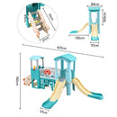 Kidkid Toddlers Slide and Climber with Balls and Ring Toss