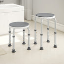 HOMCOM 360 Degree Swivel Shower Stool with Non-Slip Feet for Disabled