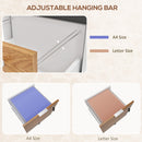 HOMCOM 2 Drawer Filing Cabinet With Adjustable Hanging Bars For A4 And Letter