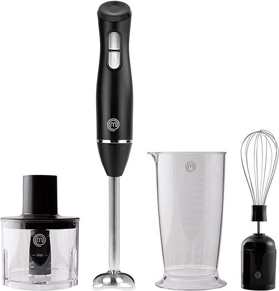 MasterChef Hand Blender 4 in 1 Set including Blending Stick, Electric
