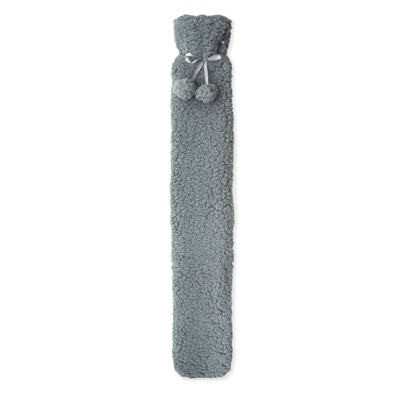 Lewis's Hot Water Bottle Long Length with Cover 3.8L - Grey