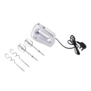 Livingandhome 250W Silver Hand Mixer Electric Whisk With 5 Speeds