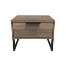 Havana Ready Assembled Bedside Table with 1 Drawer  - Vintage Oak