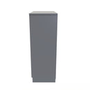 Paris Ready Assembled Chest of Drawers with 5 Drawers  - Uniform Matt & Dusk Grey
