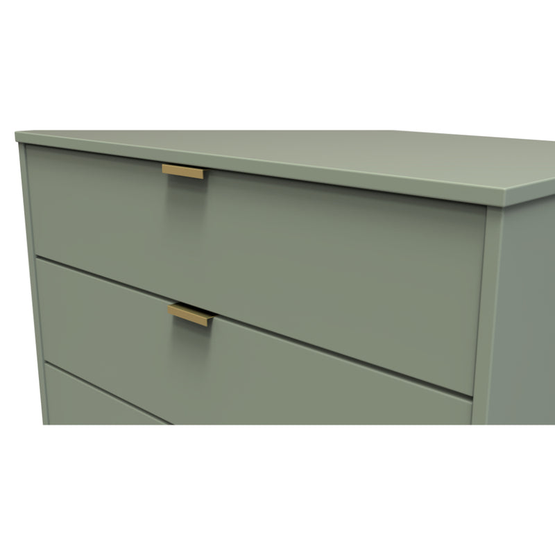 Harare Ready Assembled Chest of Drawers with 5 Drawers  - Reed Green