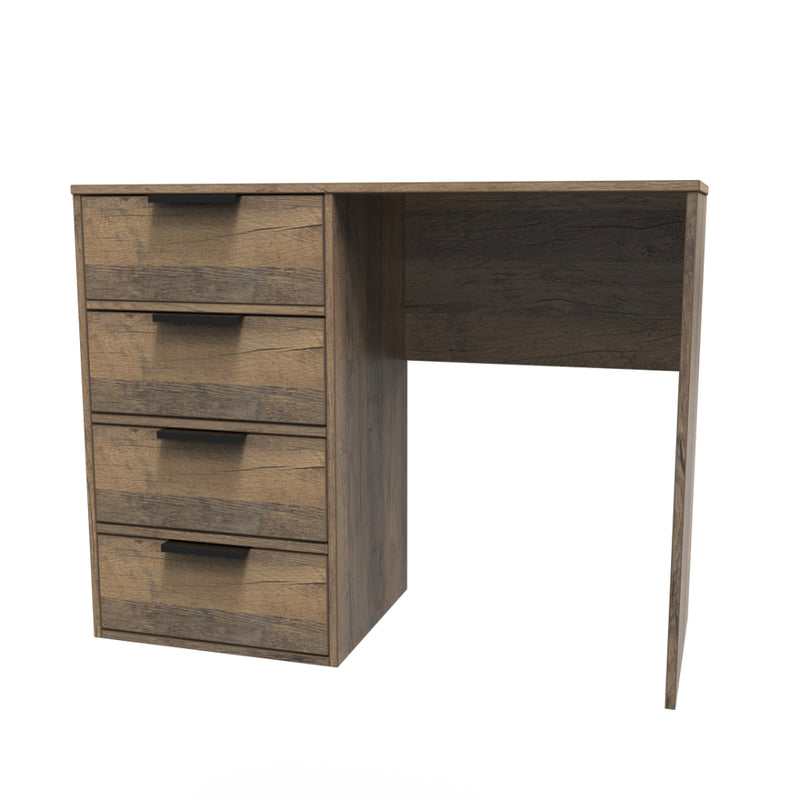Havana Ready Assembled Dressing Table with 4 Drawers  - Vintage Oak