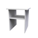 Paris Ready Assembled Lamp Table  - White Matt & White