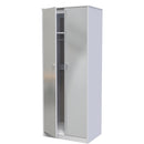Porto Ready Assembled Wardrobe with 2 Doors  - Uniform Matt & White Matt