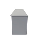 Wellington Ready Assembled TV Unit with 1 Drawer Wide  - Uniform Matt & Dusk Grey