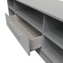 Wellington Ready Assembled TV Unit with 1 Drawer Wide  - Uniform Matt & Dusk Grey
