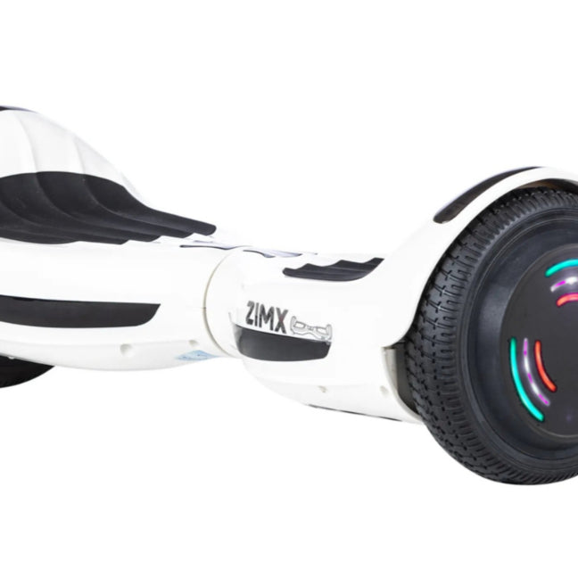 Zimx Hoverboard HB4 With LED Wheels - White