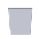 Dakar Ready Assembled Bedside Table with 2 Drawers  - Signature White