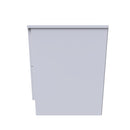 Paris Ready Assembled Bedside Table with 2 Drawers  - White Matt