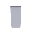 Wellington Ready Assembled Deep Chest of Drawers with 3 Drawers  - Black Gloss & White