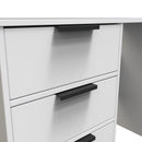 Havana Ready Assembled Dressing Table with 4 Drawers  - White Matt