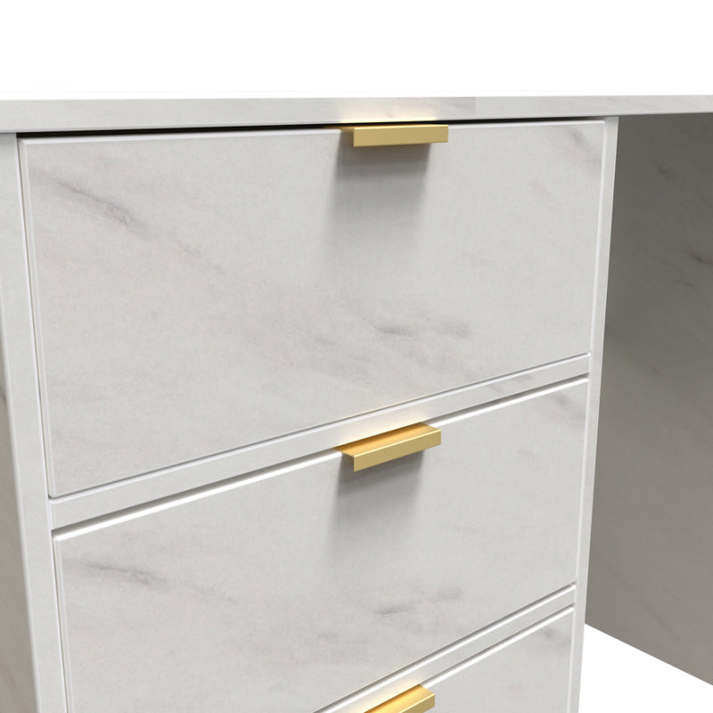 Harare Ready Assembled Dressing Table with 4 Drawers  - Marble