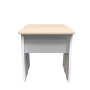 Kingston Ready Assembled Bedroom Dressing Table and Stool Set 2 Piece  - White Ash & Bardolino Oak