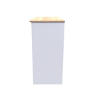Kingston Ready Assembled Bedroom Dressing Table and Stool Set 2 Piece  - White Ash & Bardolino Oak