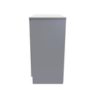 Paris Ready Assembled Sideboard with 1 Drawer & 2 Doors  - Uniform Matt & Dusk Grey