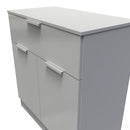 Paris Ready Assembled Sideboard with 1 Drawer & 2 Doors  - Uniform Matt & Dusk Grey