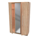 Sofia Ready Assembled Wardrobe with Triple Mirror  - Bardolino Oak