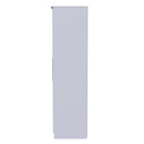 Wellington Ready Assembled Wardrobe with 2 Doors  - Black Matt & White