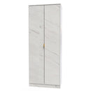 Harare Ready Assembled Wardrobe with 2 Doors  - Marble