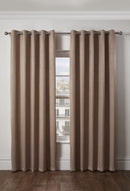 Ambiance Embossed Thermal Curtain - Taupe